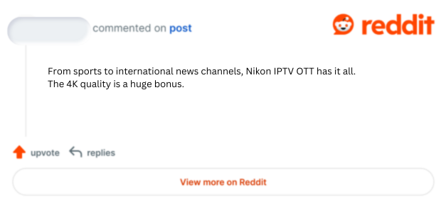 nikon iptv reddit review
